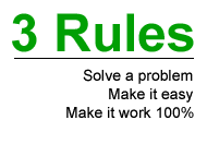 Three business rules to succeed
